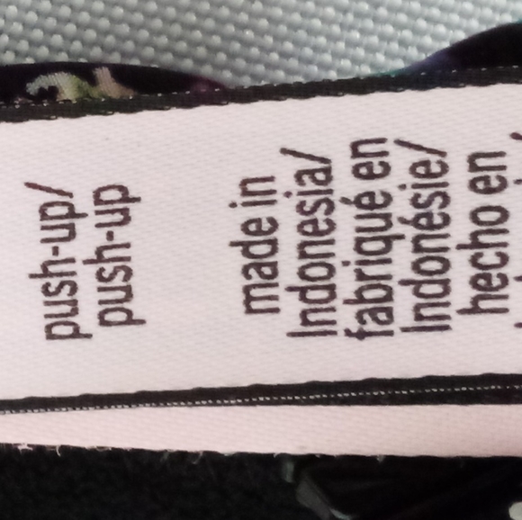 Victoria's Secret Bra 38C Underwire Push-up Floral Flower - Picture 5 of 5